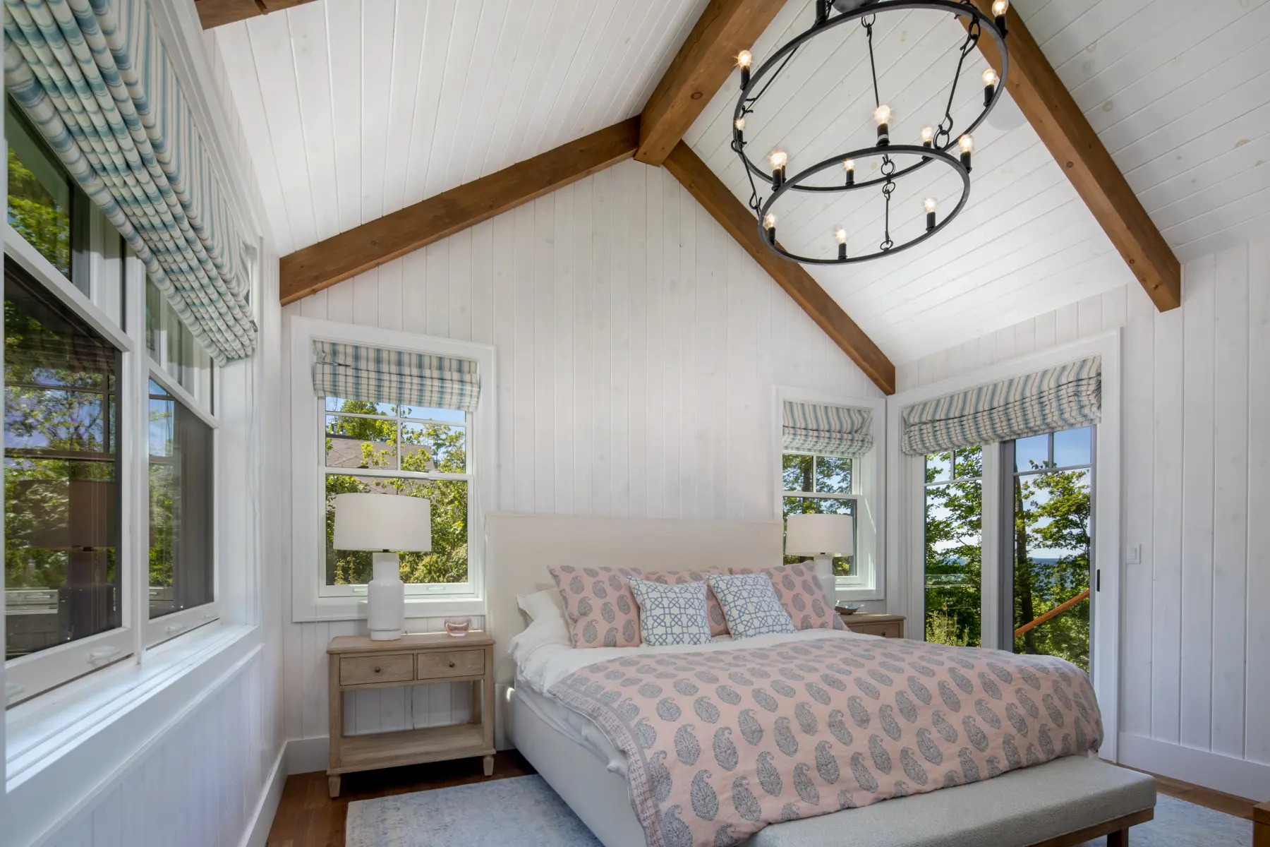 Normerica Timber Homes Timber Frame Portfolio Beachside Bliss Interior Master Bedroom