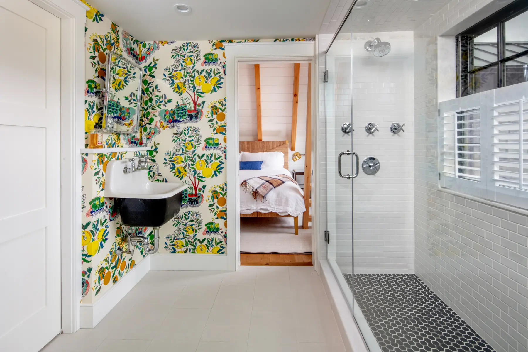 Timber Frame Barn House Interior Bathroom Normerica Timber Homes