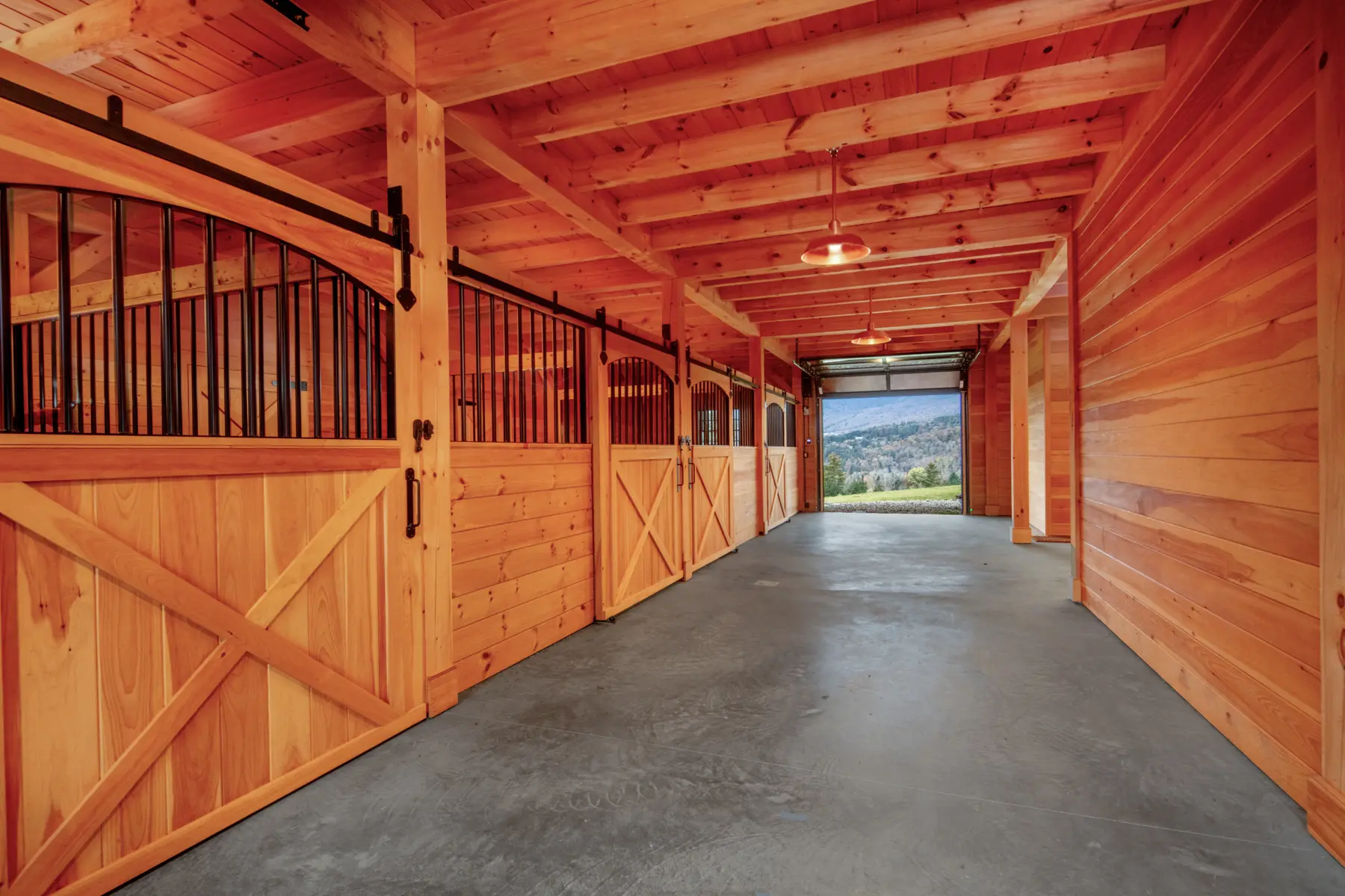 Timber Frame Barn House Stables Stalls Horses Normerica Timber Homes
