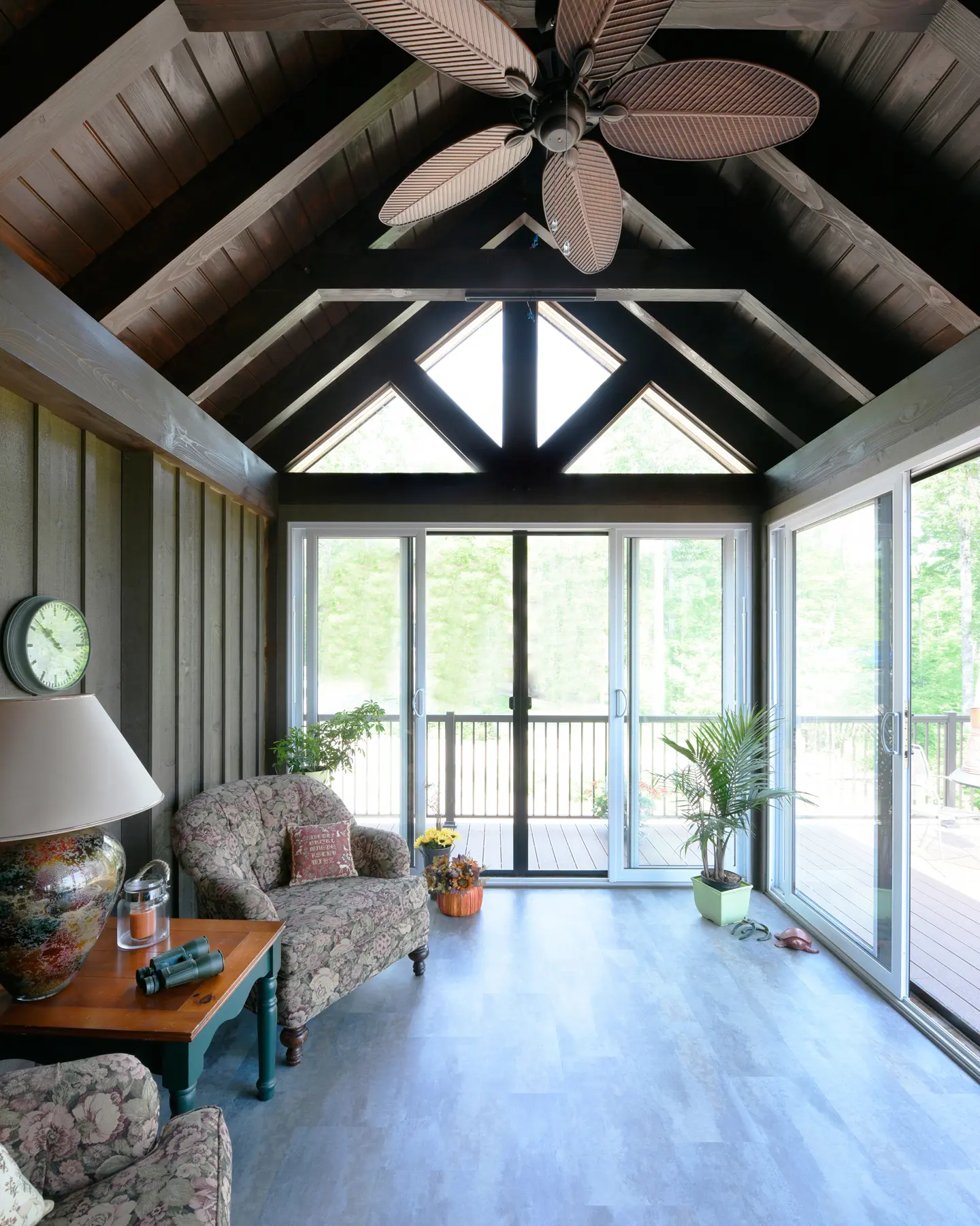 10 Normerica Timber Frame Interior Cottage Screened Porch
