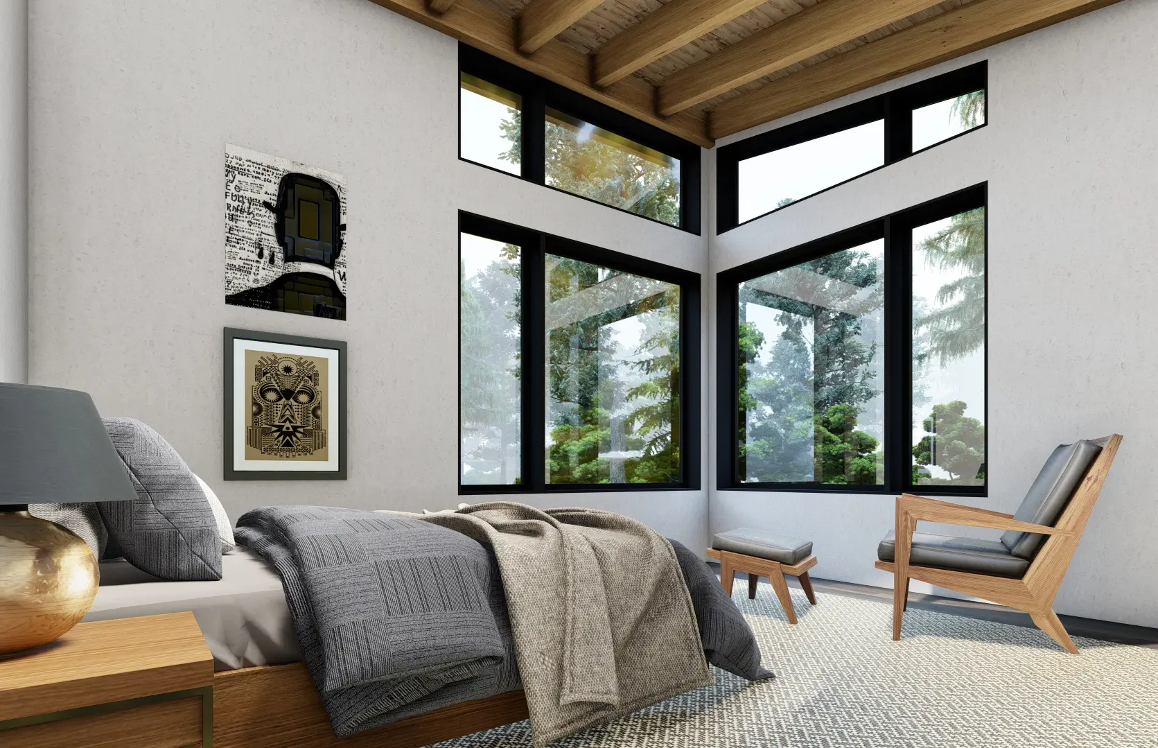 10 Normerica Timber Frames House Plan The Bayfield 3945 Interior Bedroom