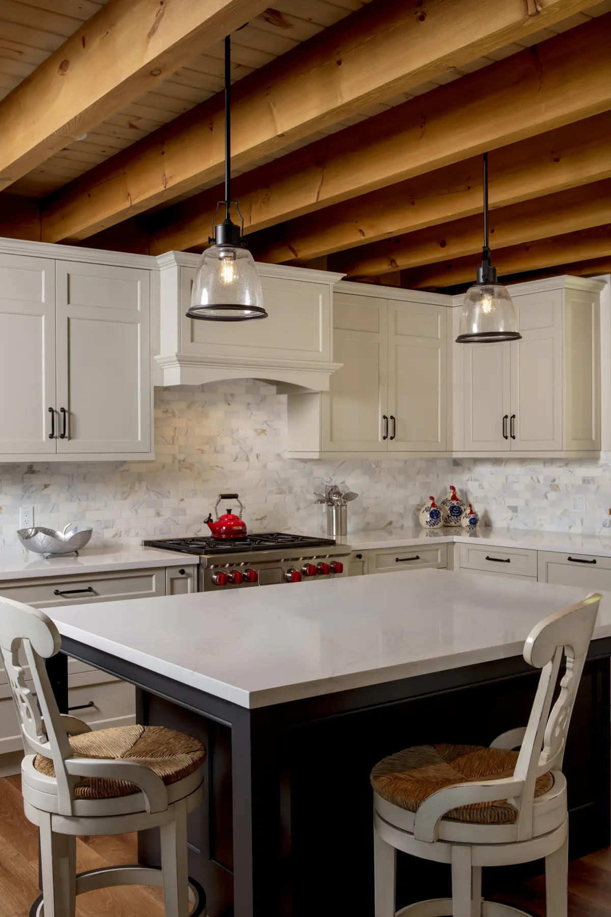 12 Normerica Timber Frame Interior Cottage Kitchen