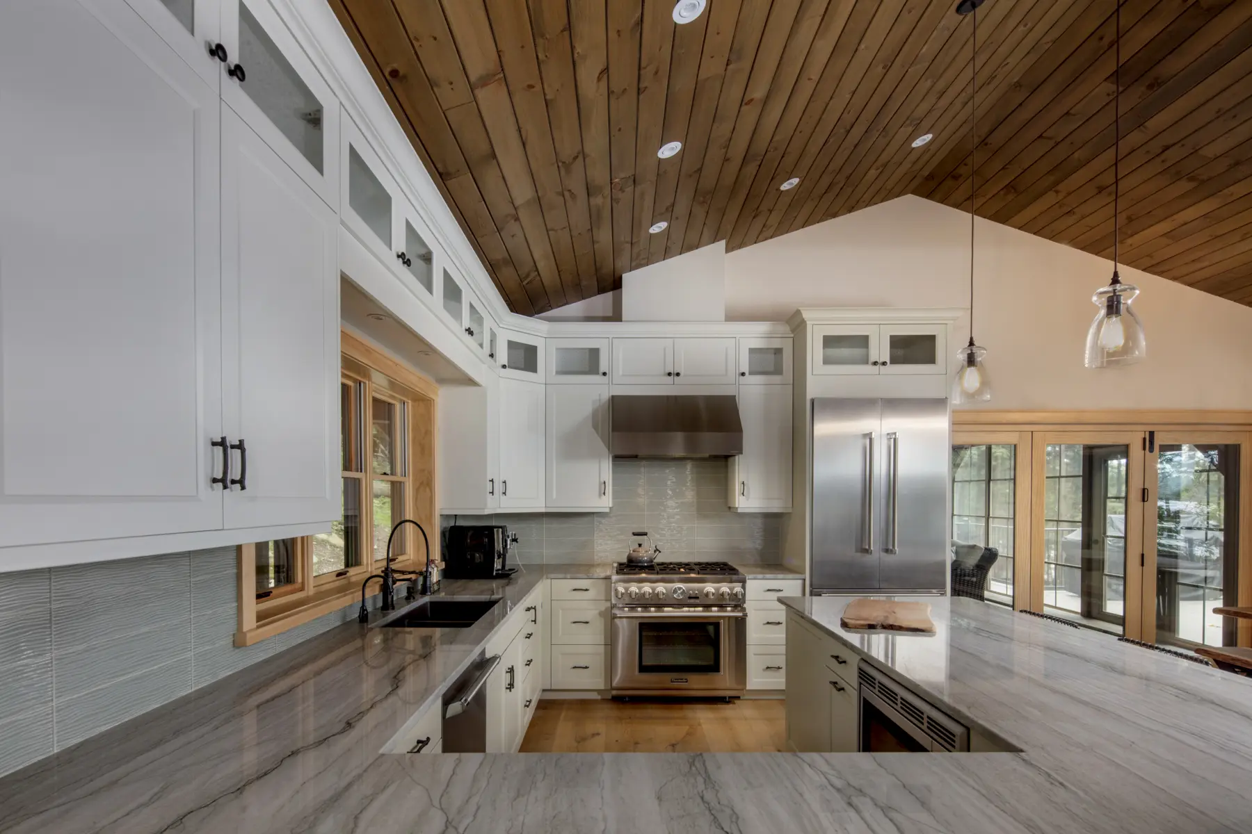 14 Normerica Timber Frame Interior Cottage Kitchen