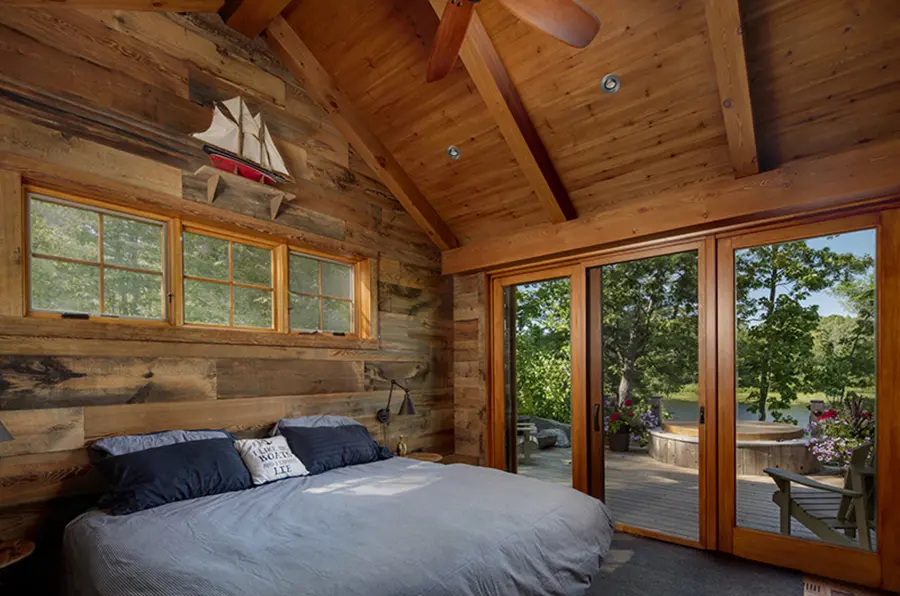 19 Normerica Timber Frame Interior Cottage Bedroom