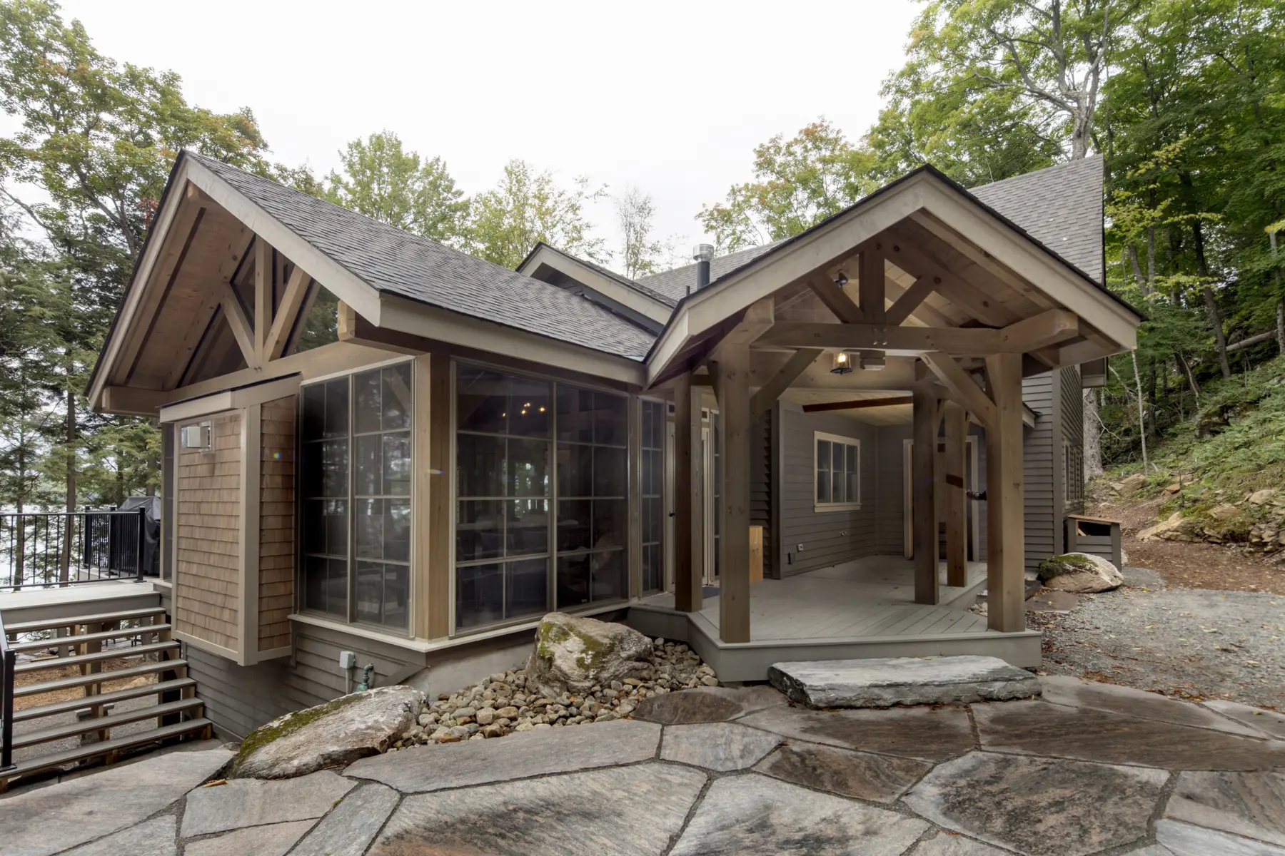 3 Normerica Timber Frame Exterior Cottage Entry