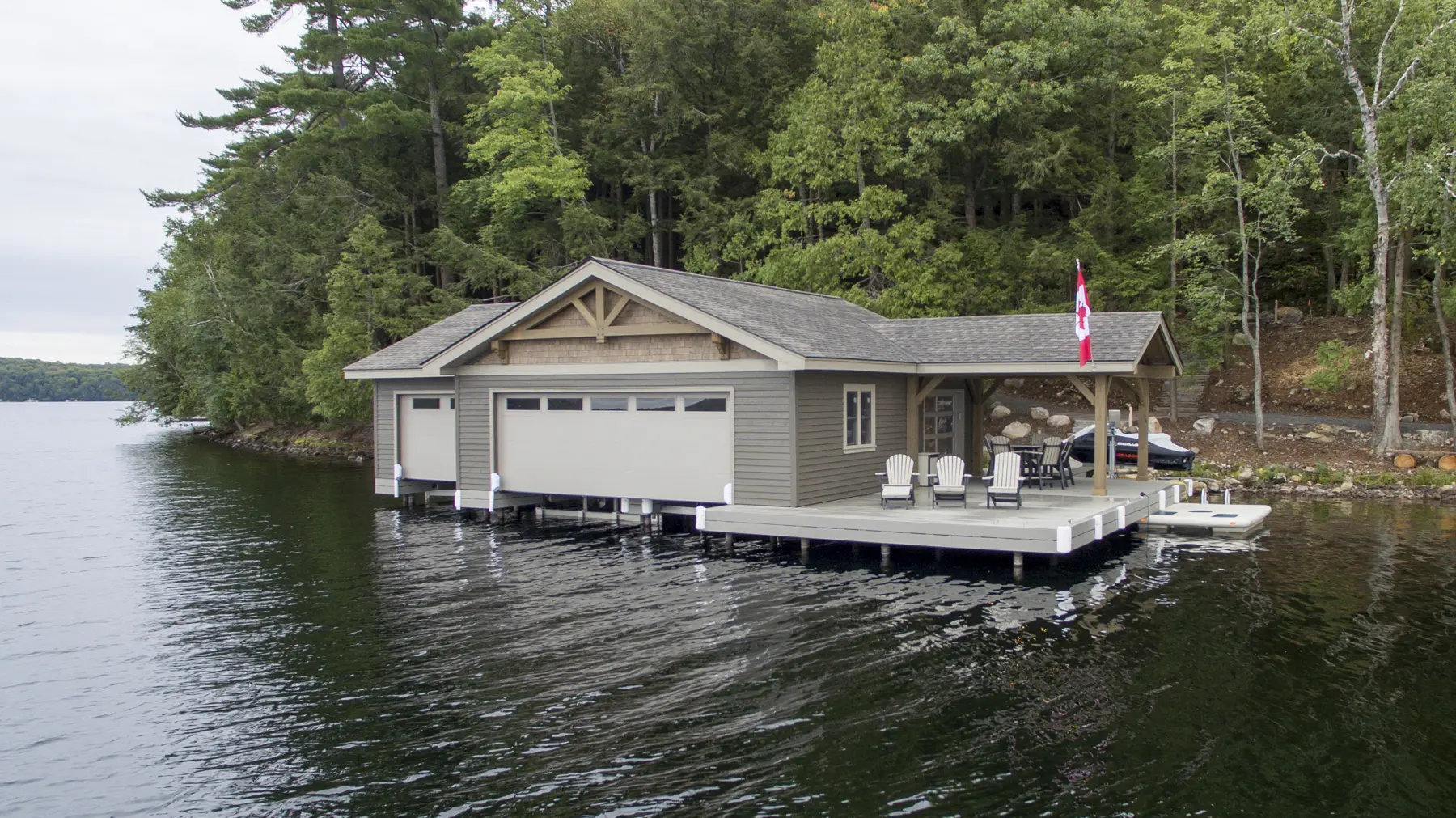 5 Normerica Timber Frame Exterior Cottage Lake Boathouse