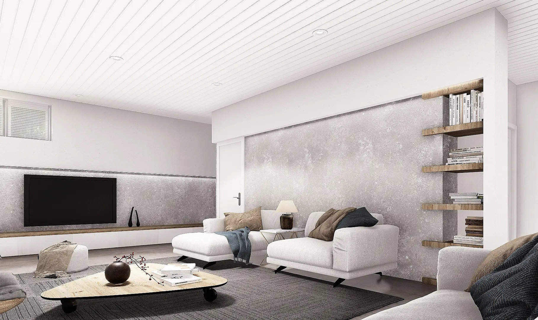 5 Normerica Timber Frames House Plan The Laurentian Interior Basement 2