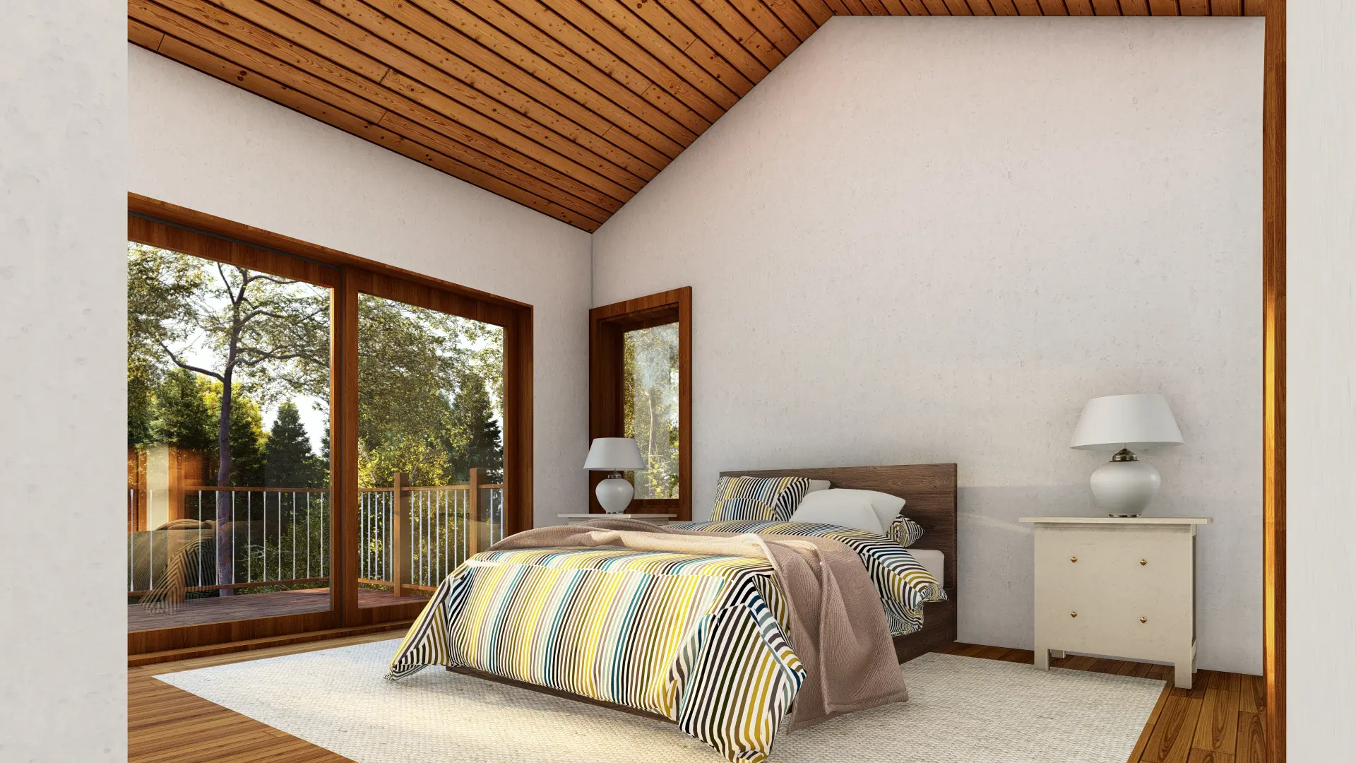 5 Normerica Timber Frames House Plans The Tobermory 3949 Interior Bedroom 1