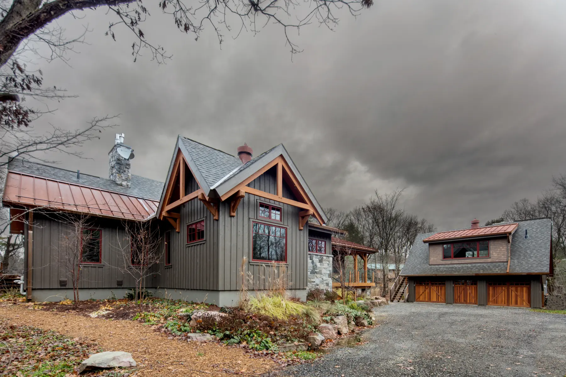 6 Normerica Timber Frame Exterior Cottage Garage