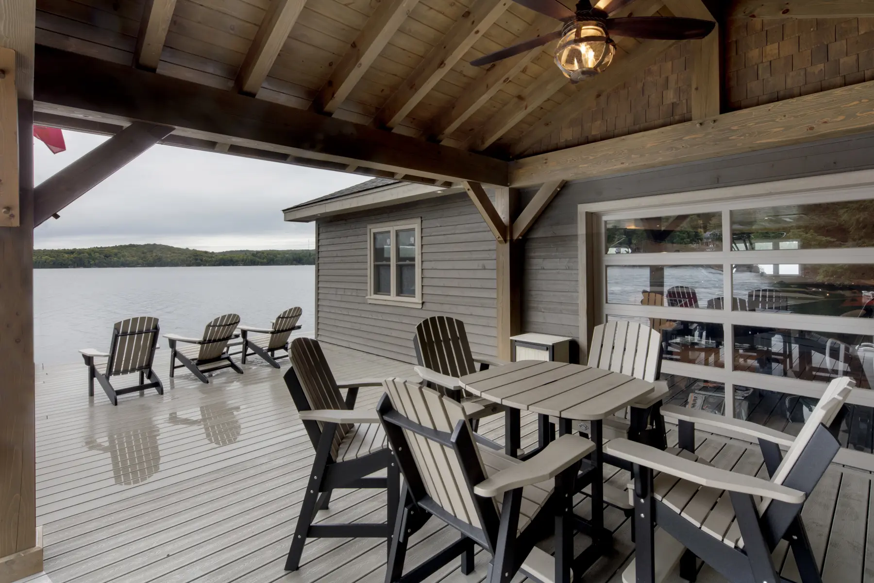 8 Normerica Timber Frame Exterior Cottage Boathouse Covered Porch