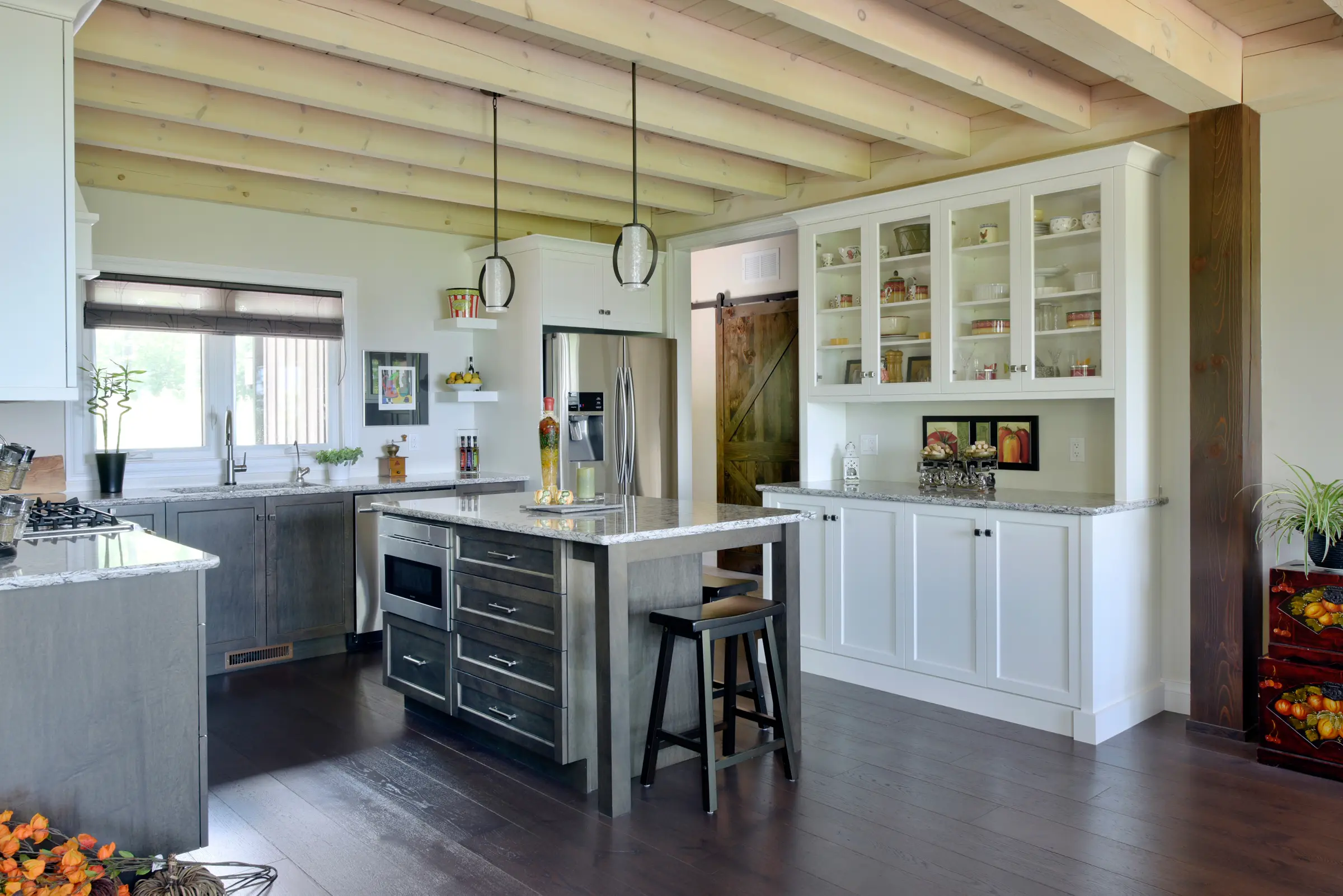 8 Normerica Timber Frame Interior Cottage Kitchen 1