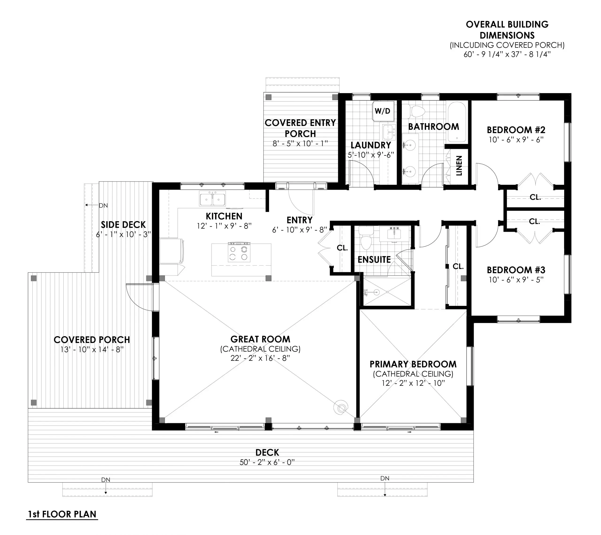 Lakeside Bungalow Cottage House Plan The Nipissing 3652 Floor Plan Main Floor Normerica Timber Homes scaled
