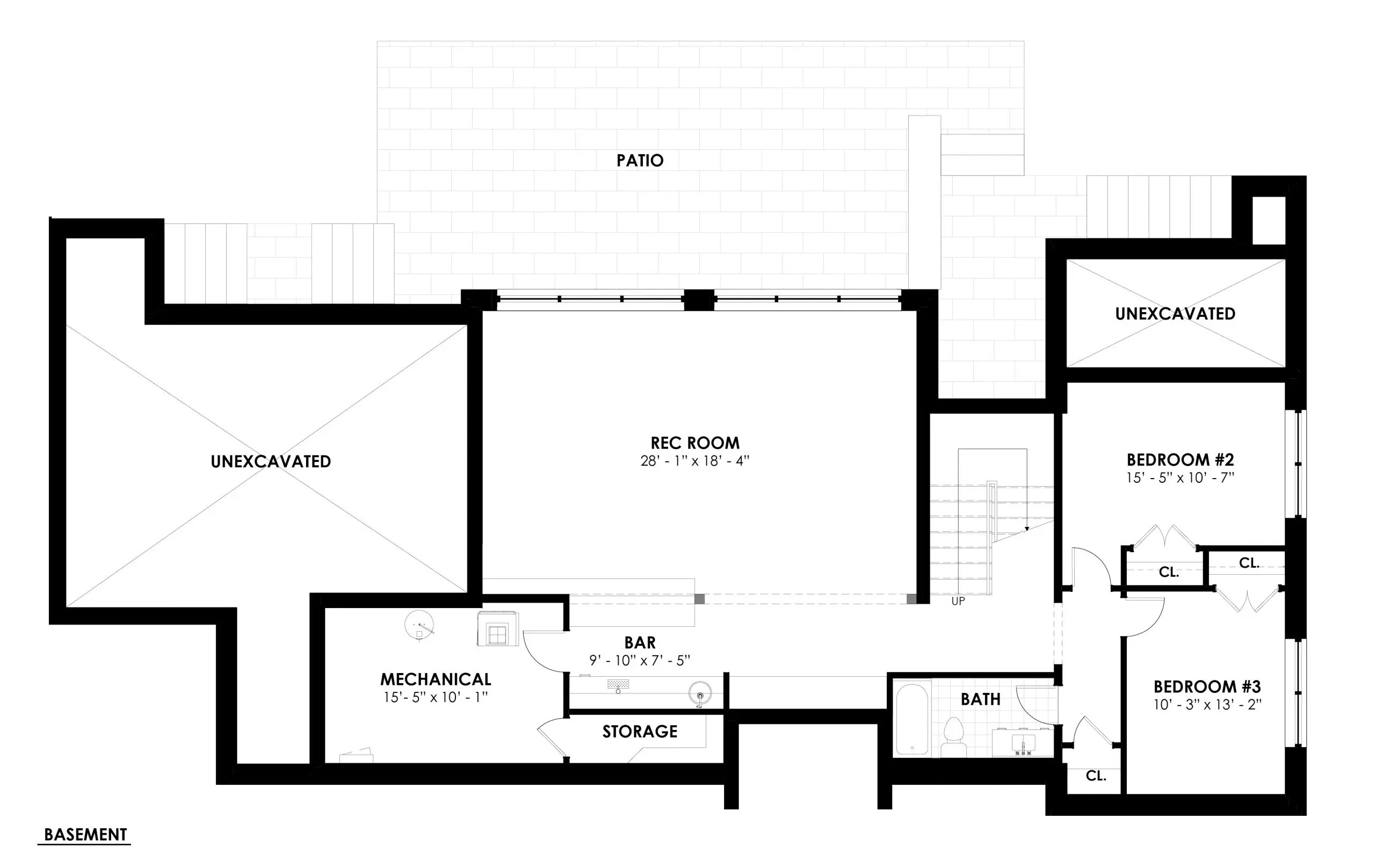 Modern Mountain Glass House Plan The Cypress 4134 Basement Floor Plan Normerica Timber Homes scaled.jpg (4) B