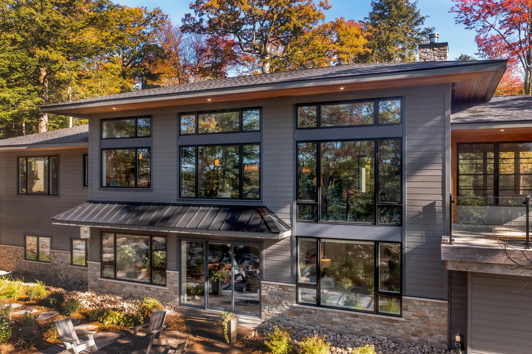 Muskoka Island Cottage Exterior Cottage Windows Lakeview