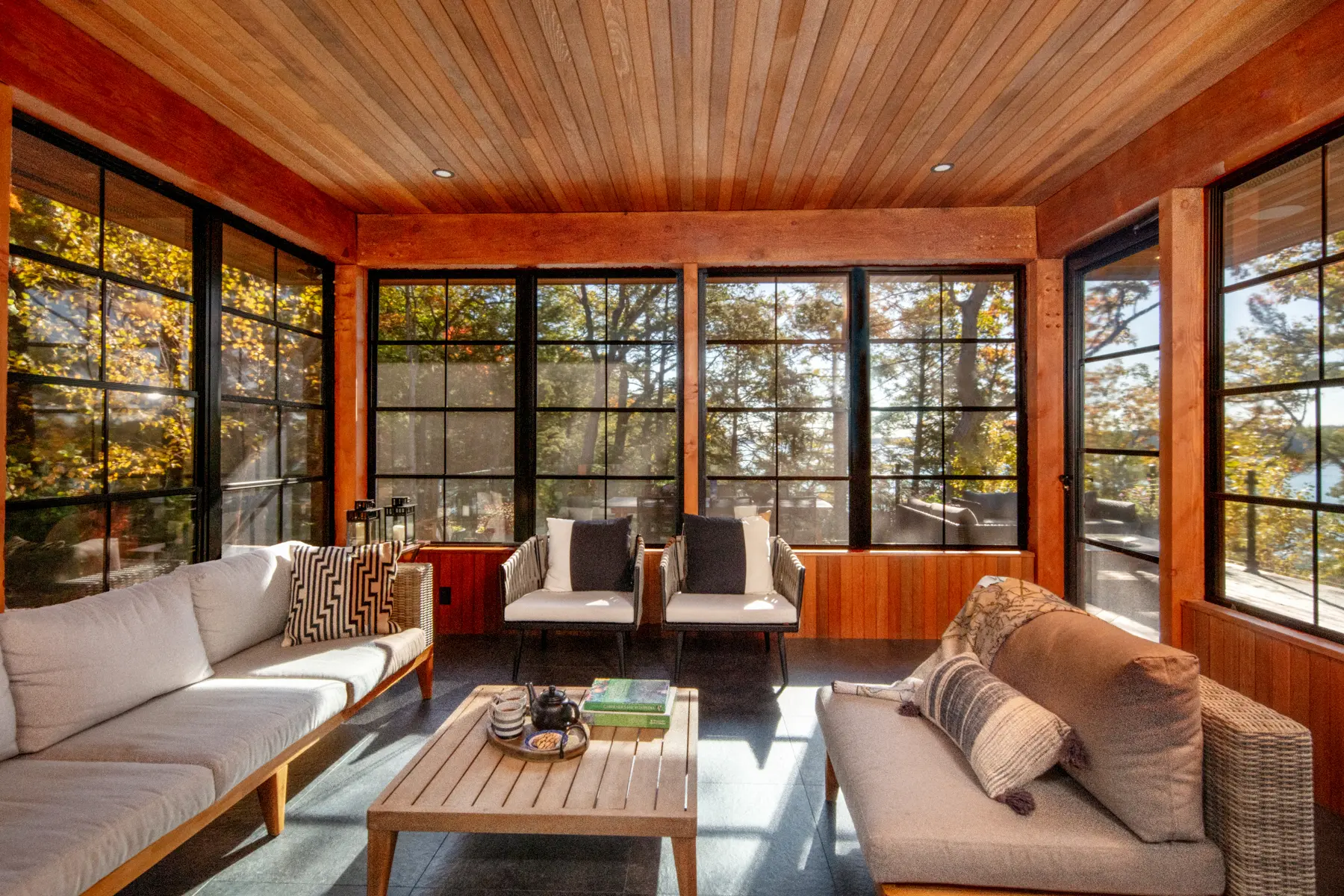 Muskoka Island Cottage Interior Muskoka Room Normerica