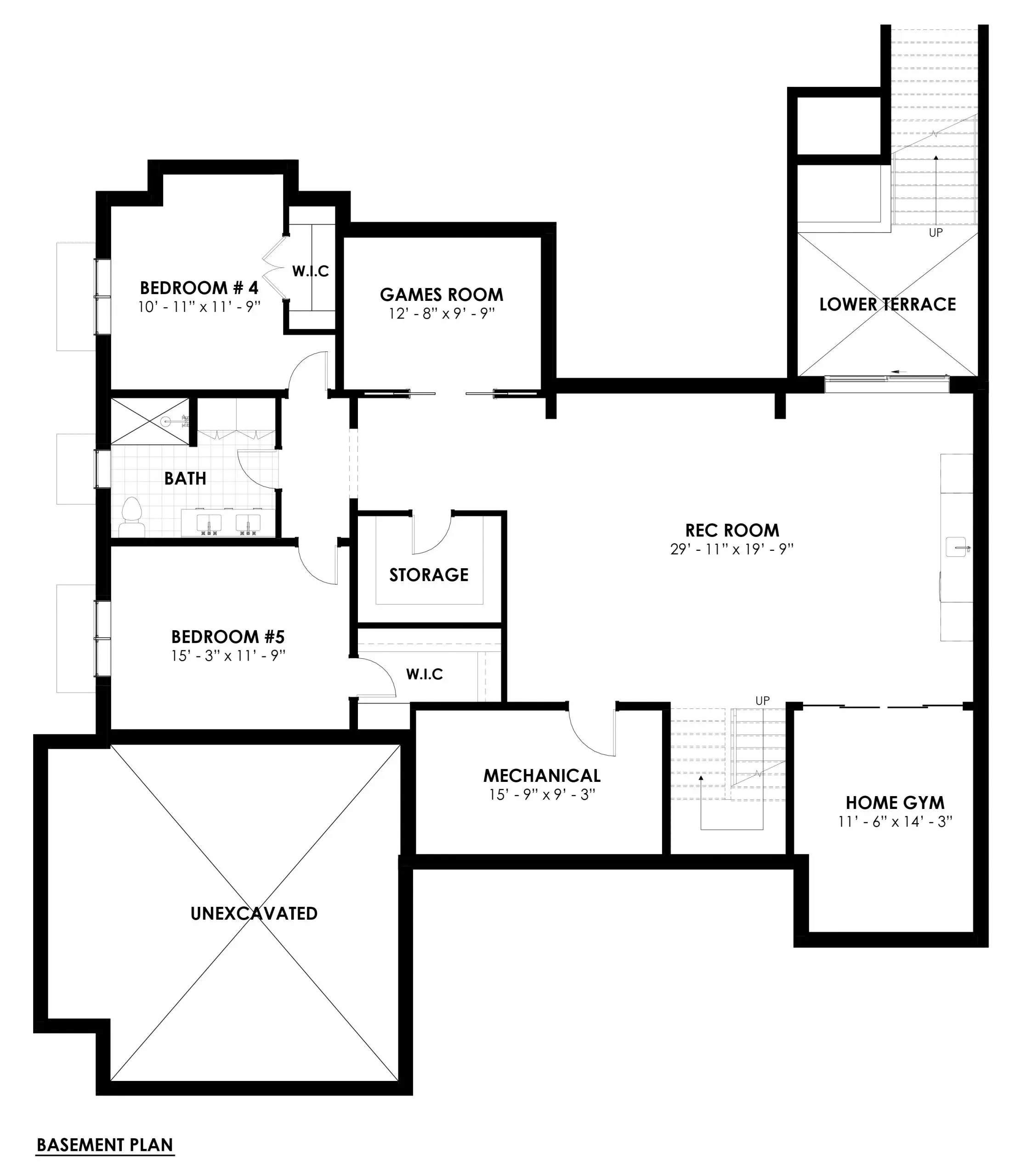 Normerica Timber Homes House Plan The Brighton 4104 Floor Plans Basement scaled.jpg (4) B