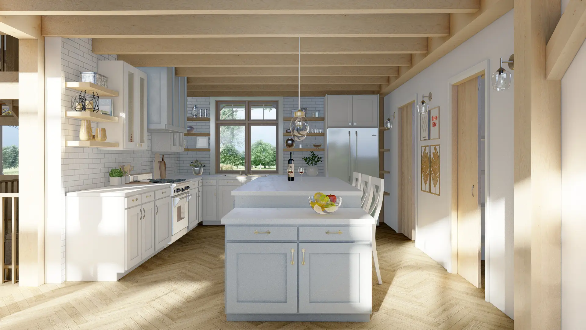 Normerica Timber Homes House Plans The Dufferin 2822 Interior Kitchen