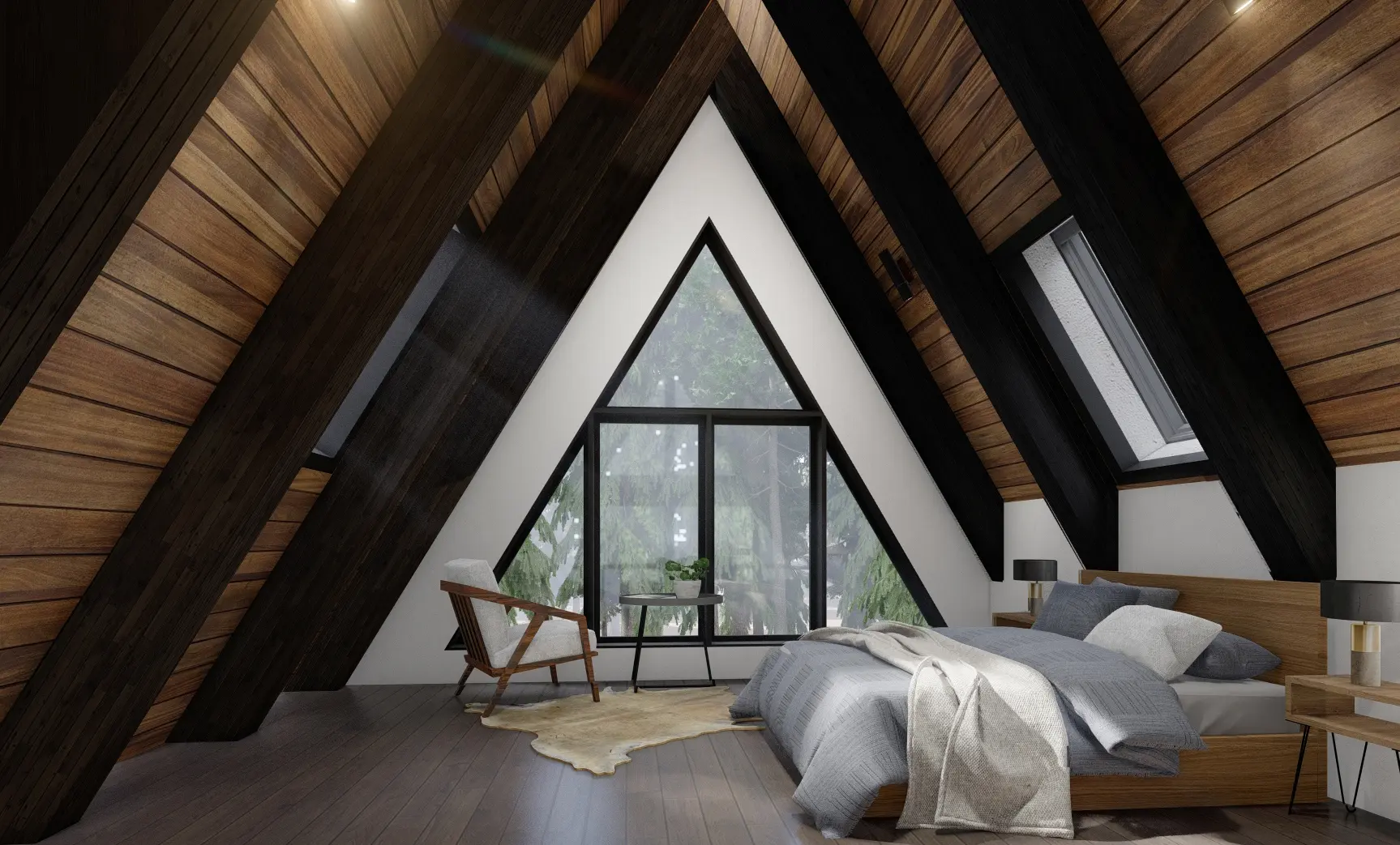 Normerica Timber Homes House Plans The Highland 4100 Interior Loft Master Bedroom