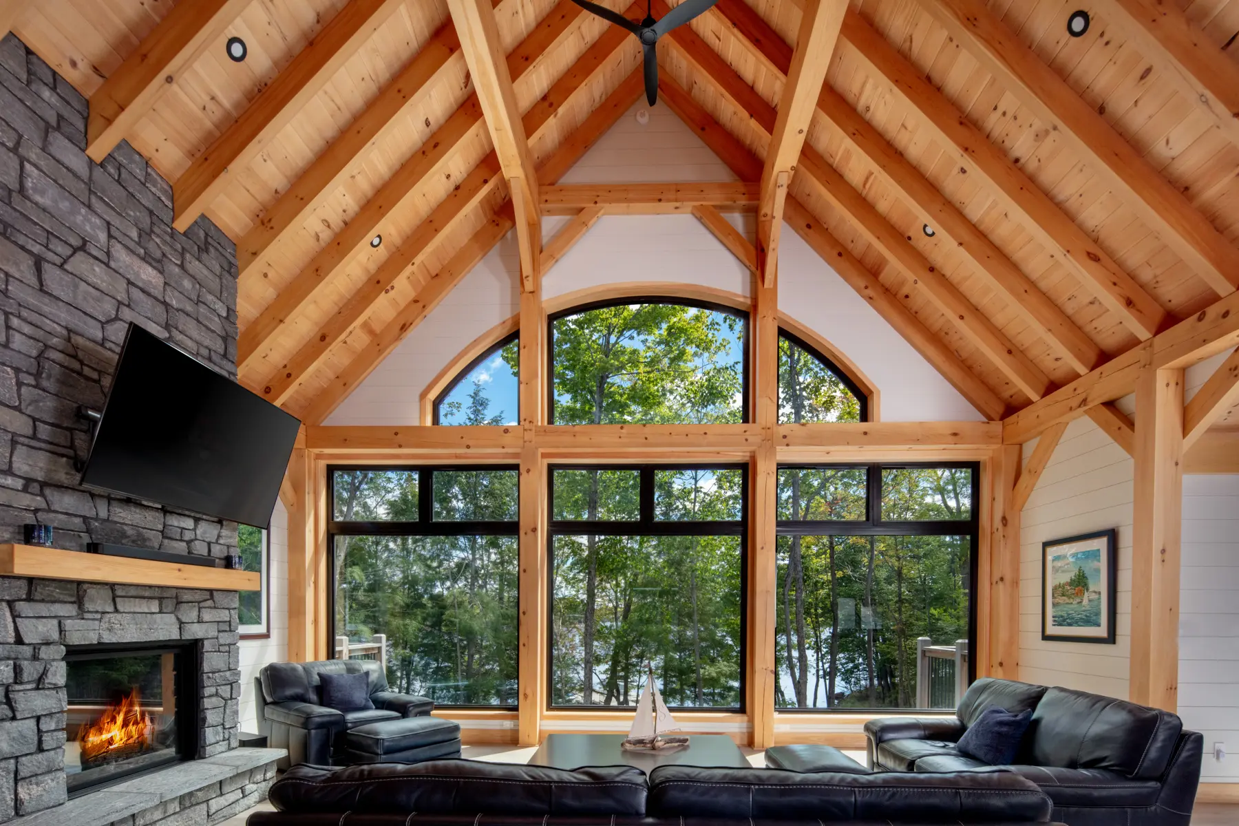 Normerica Timber Homes Timber Frame Cottage Bungalow Board and Batten Traditional Modern 1144