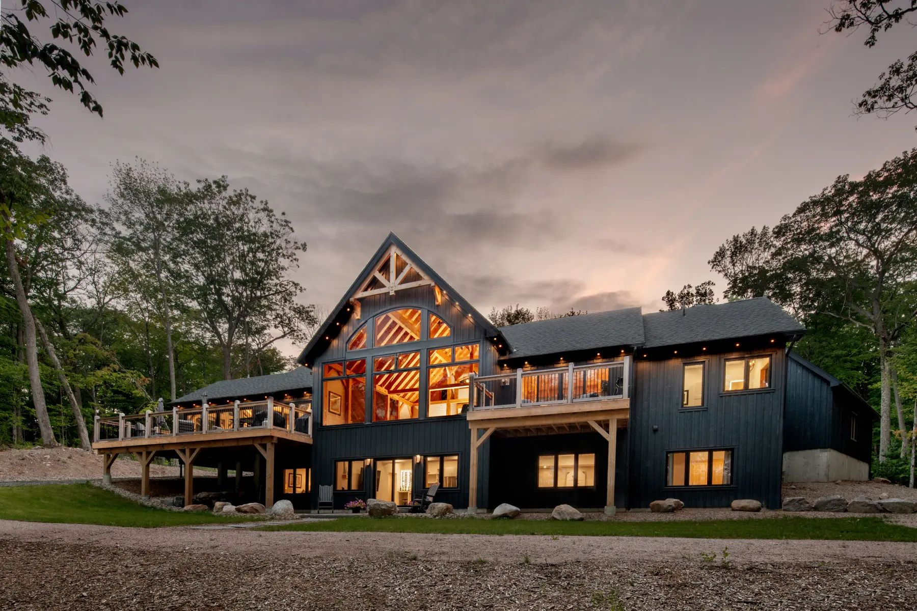 Normerica Timber Homes Timber Frame Cottage Bungalow Board and Batten Traditional Modern 1676