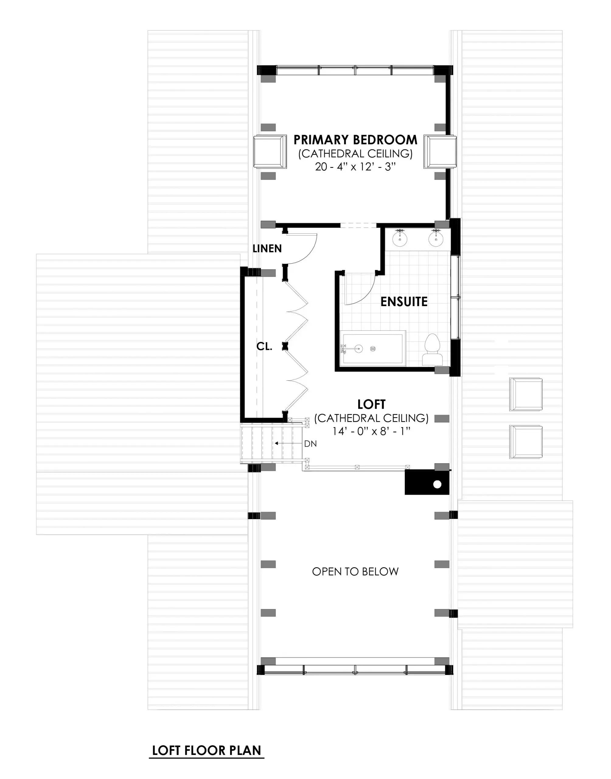 The Highland 4100 Floor Plan 2nd Floor House Plan Normerica Timber Homes scaled