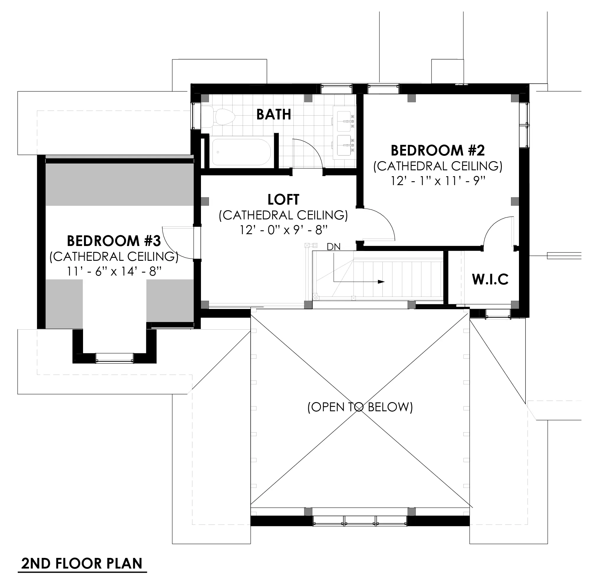 The Kennebec 3958 Floor Plan 2nd Floor House Plan Normerica Timber Homes.jpg (3) 2