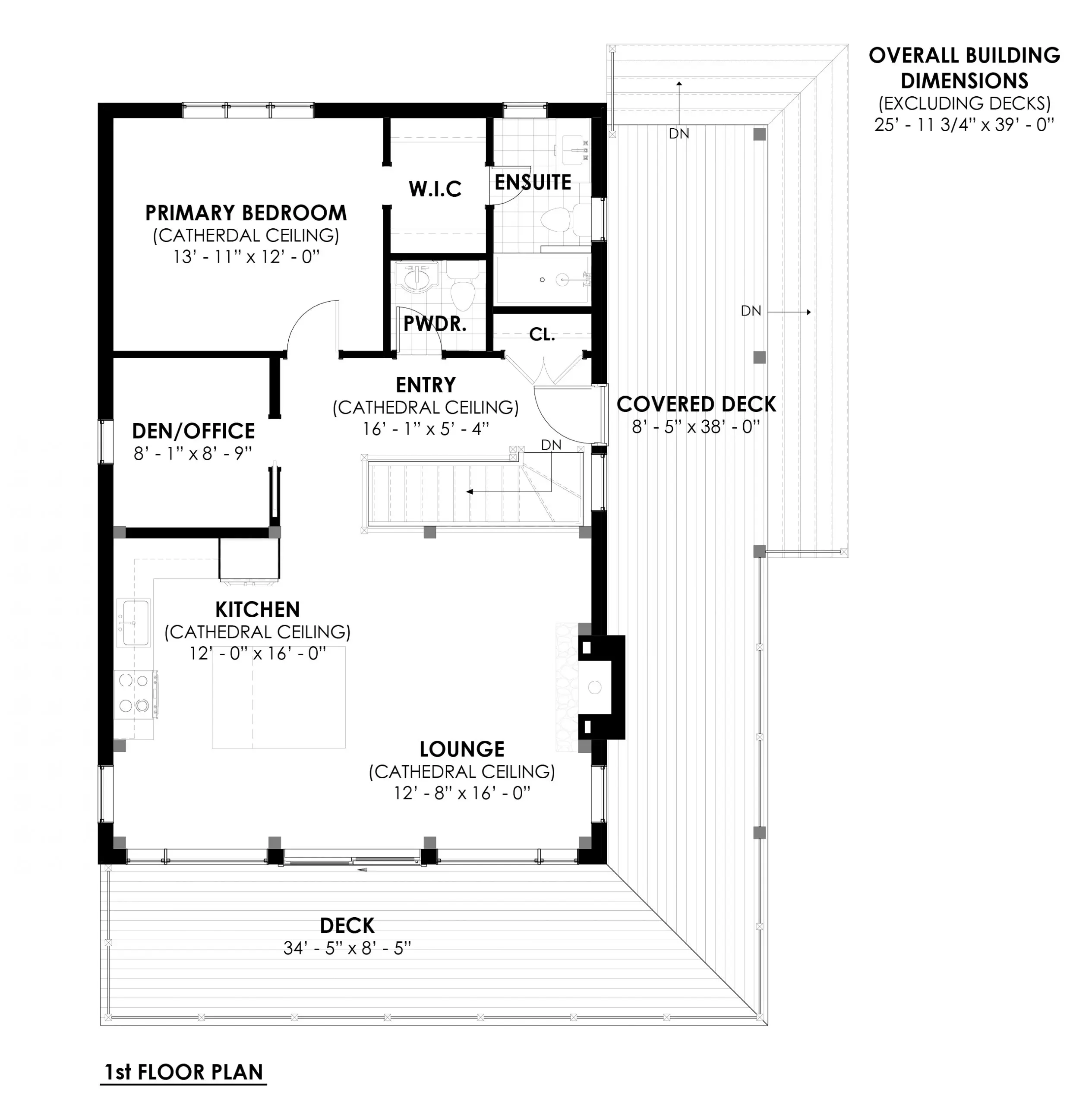 The Rouge 3977 Floor Plan 1st Floor House Plan Normerica Timber Homes Option 1 scaled