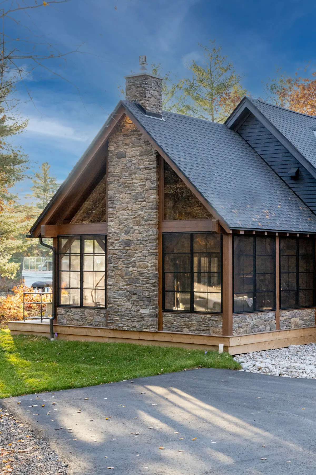 Traditional Lakeside Cottage Lakeside Escape Project Portfolio Exterior Muskoka Room Normerica Timber Homes