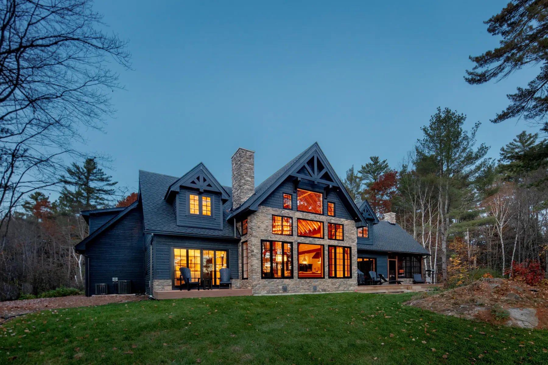 Traditional Lakeside Cottage Lakeside Escape Project Portfolio Exterior Rear Normerica Timber Homes