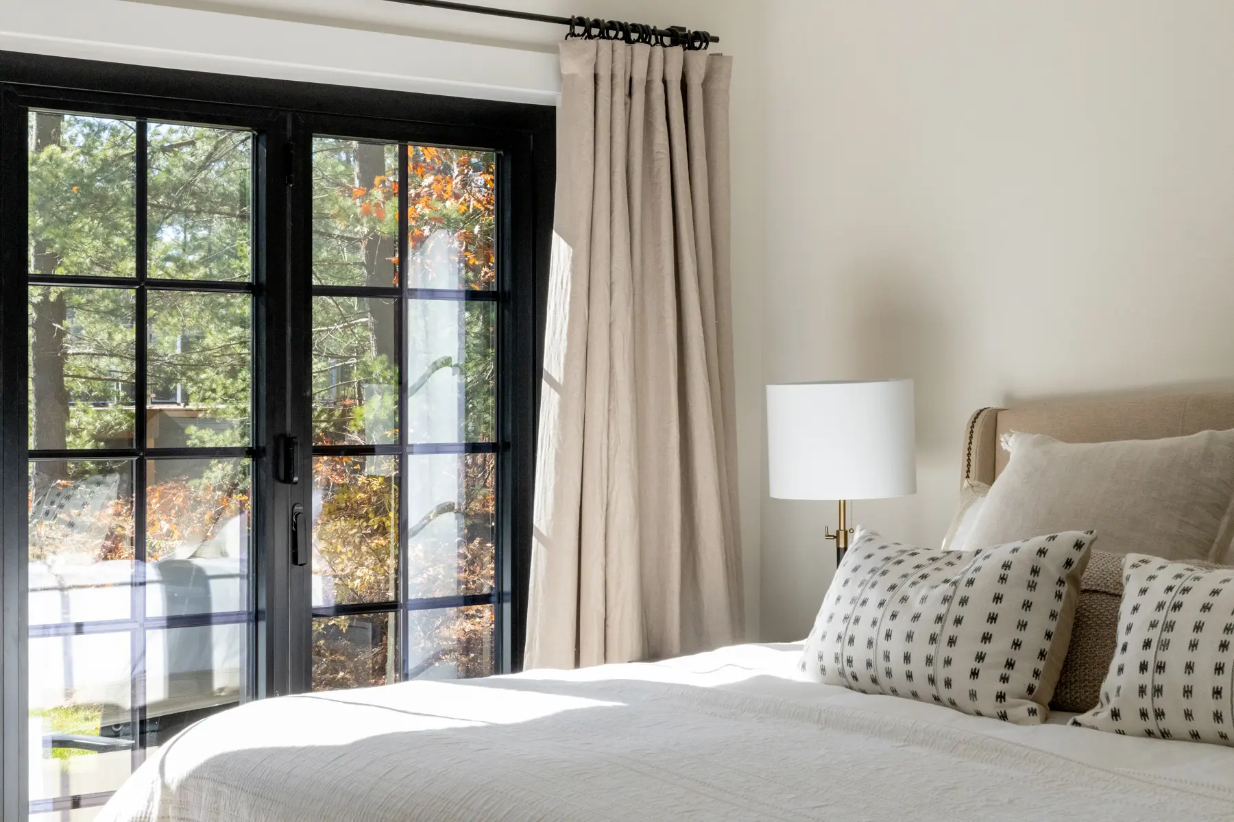 Traditional Lakeside Cottage Lakeside Escape Project Portfolio Interior Primary Bedroom Normerica Timber Homes