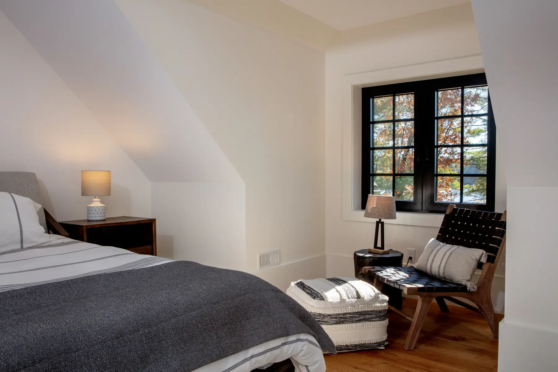 Traditional Lakeside Cottage Lakeside Escape Project Portfolio Interior Second Floor Guest Bedroom 2 Normerica Timber Homes