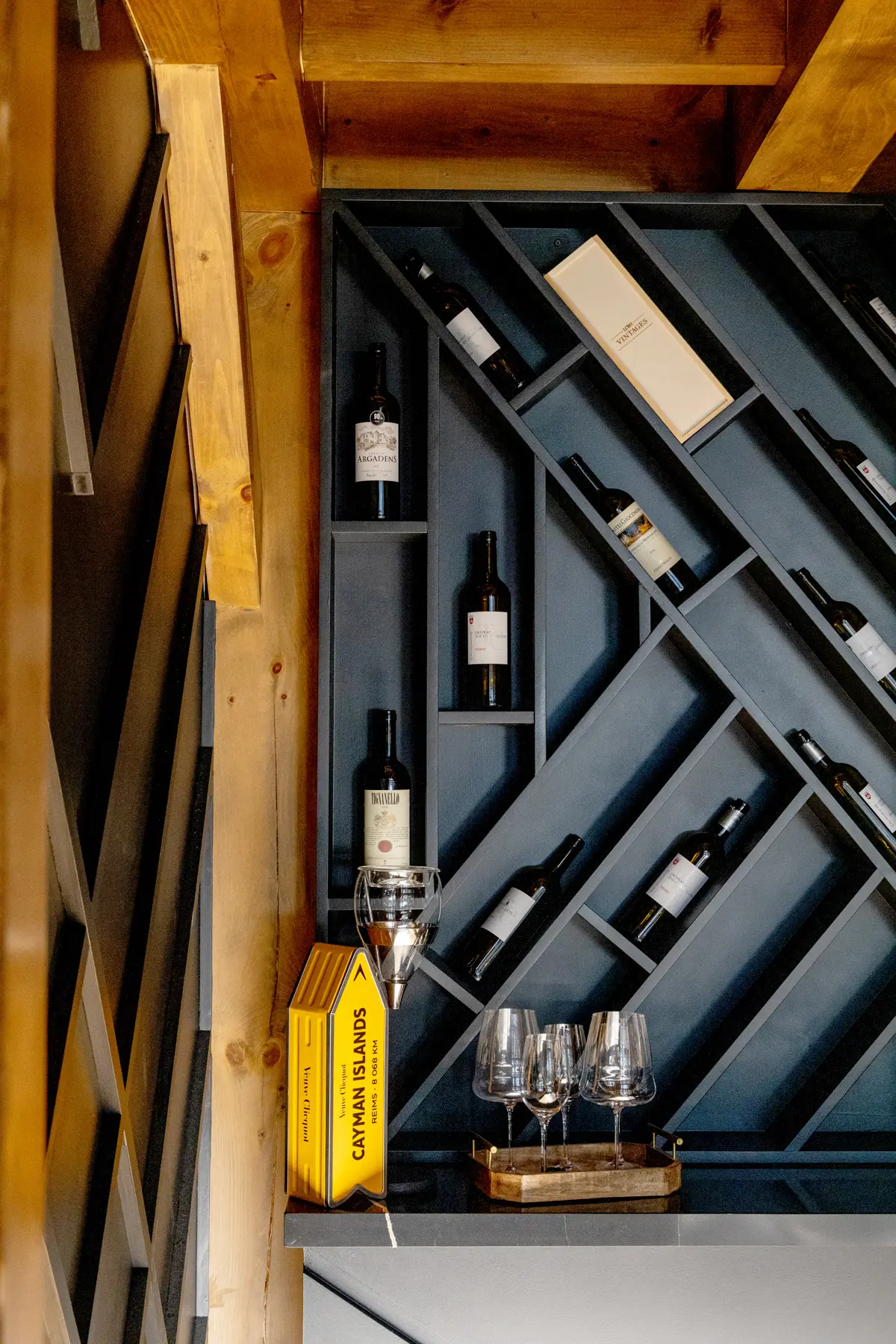 Traditional Lakeside Cottage Lakeside Escape Project Portfolio Interior Wine Wall Wine Rack Normerica Timber Home