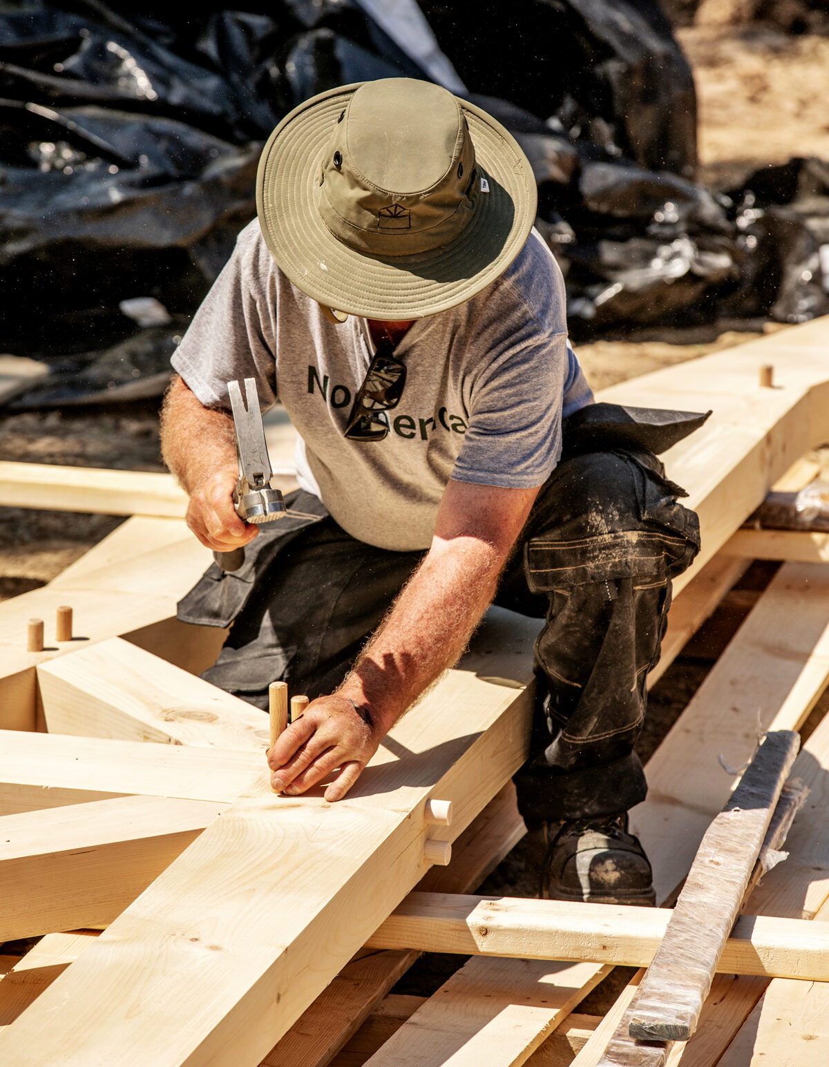 Normerica Timber Homes, Meet Normerica, Tech Rep on Site