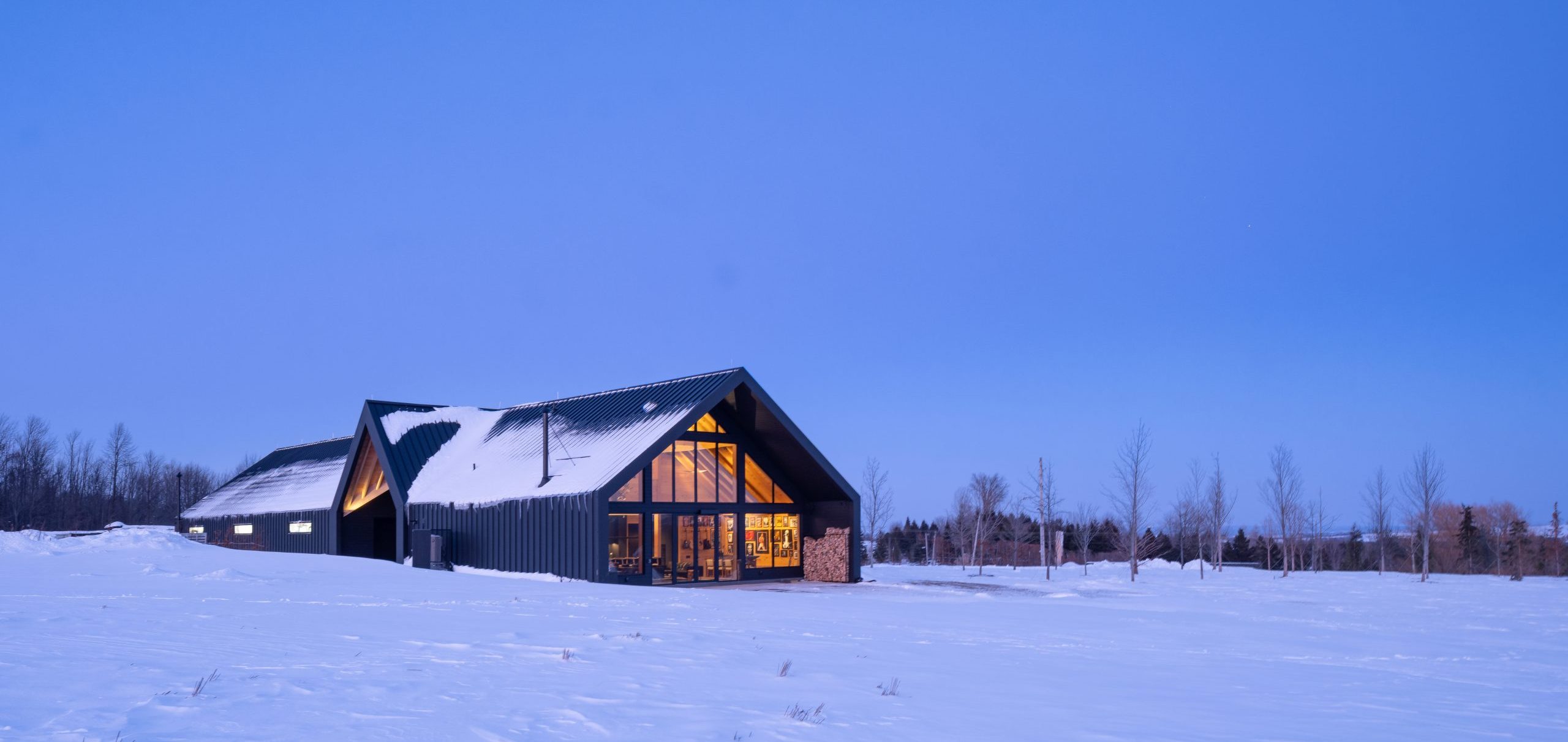 gateway to a rural getaway timber frame gatehouse normerica exterior angle night