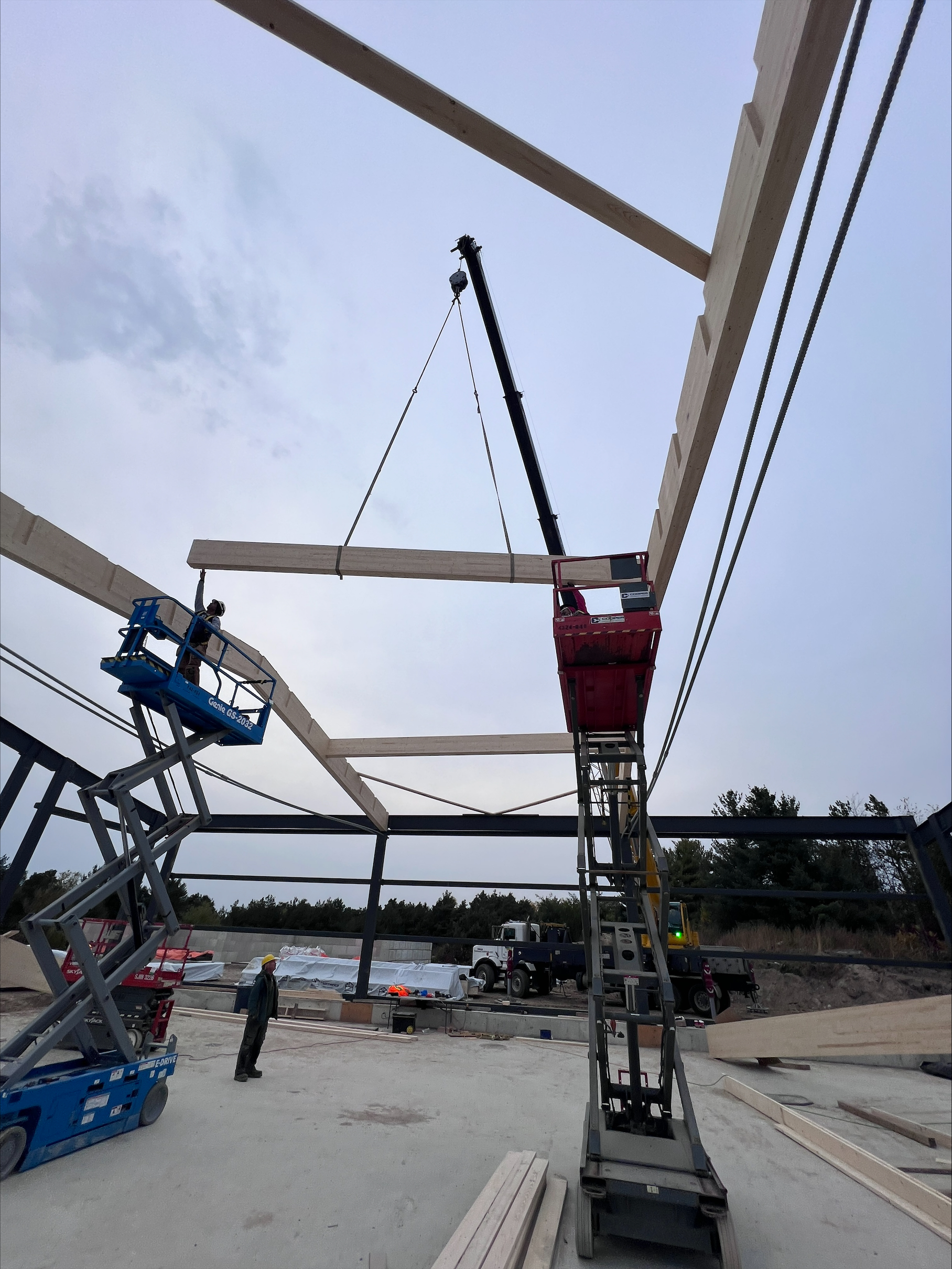 King Animal Hospital Operations Building Mass Timber Commercial Timber Frame Project Normerica 2