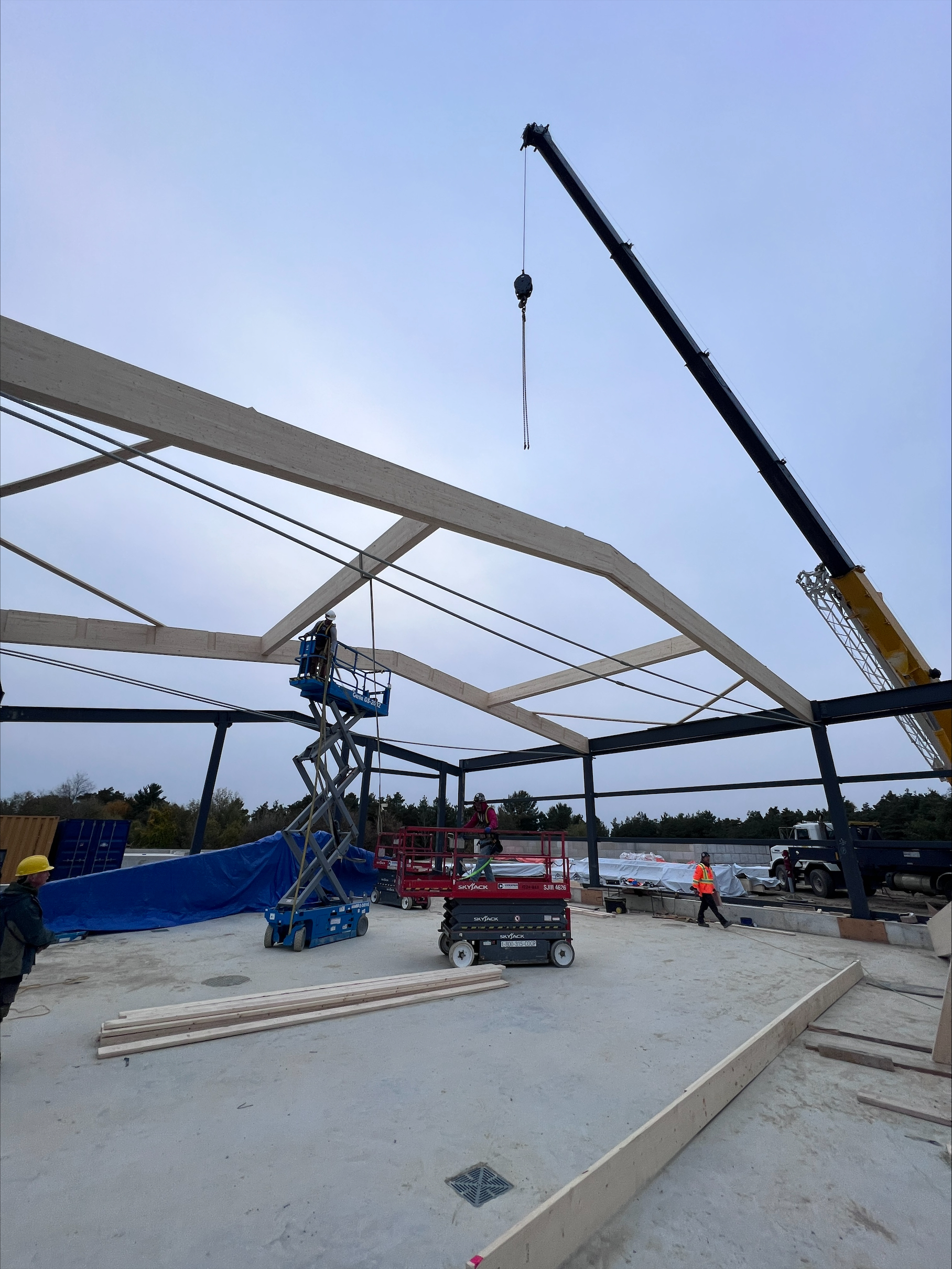 King Animal Hospital Operations Building Mass Timber Commercial Timber Frame Project Normerica 3