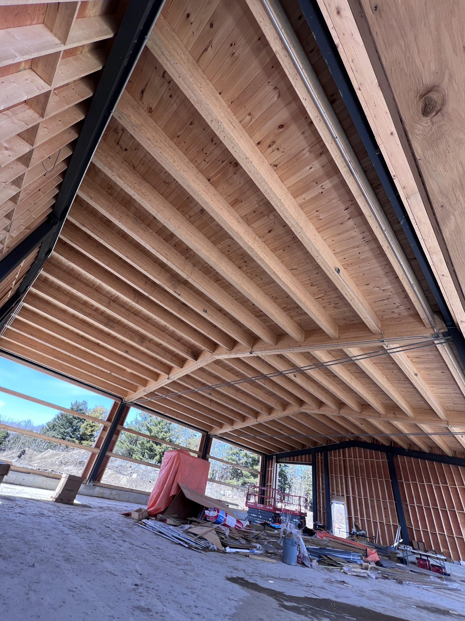 King Animal Hospital Operations Building Mass Timber Commercial Timber Frame Project Normerica