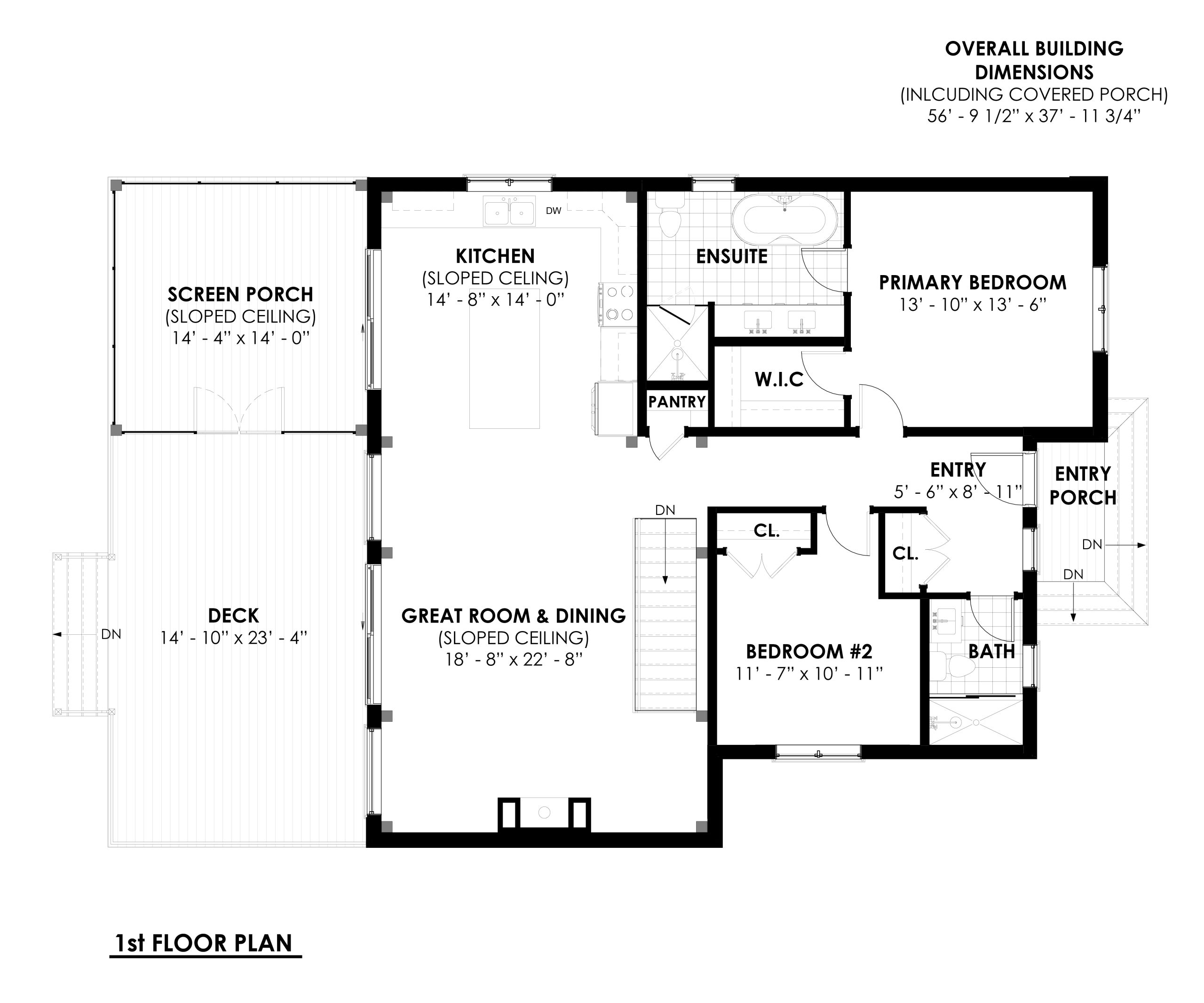Energy Efficient House Plan The Lakeside 4140 Main Floor Layout Normerica Timber Homes
