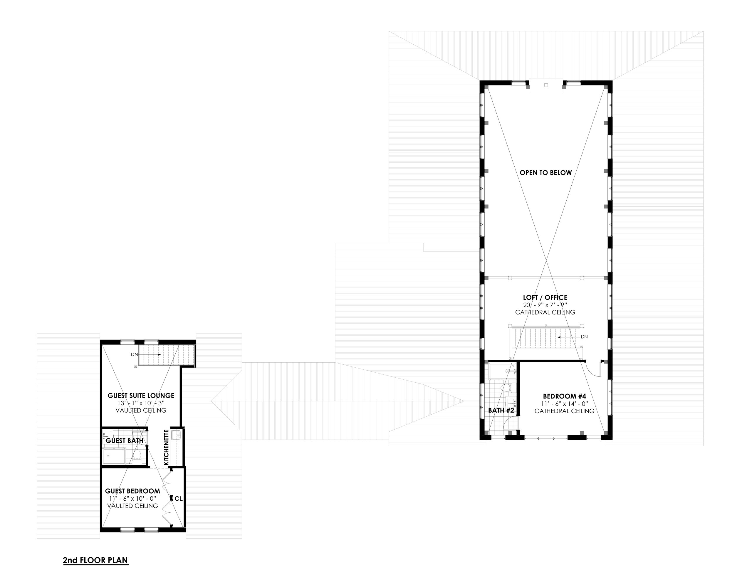 Brookside 4141 Barndominium Timber Frame House Plan Normerica Floor Plan 2