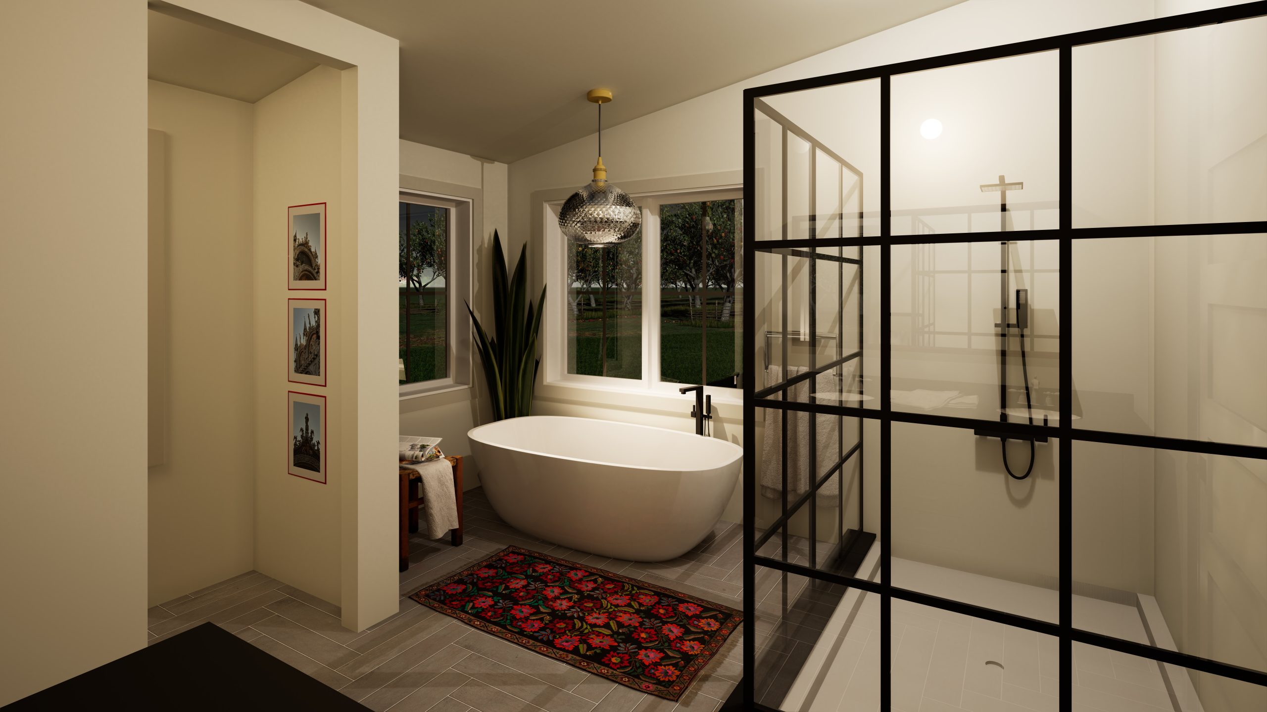 Brookside 4141 Barndominium Timber Frame House Plan Normerica Interior Ensuite